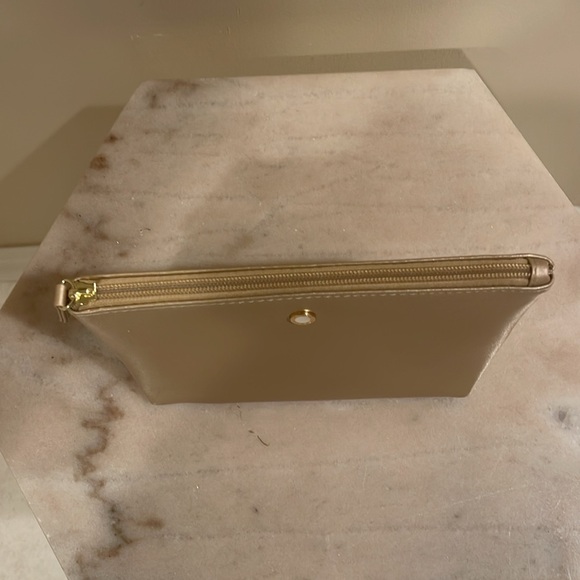 Bvlgari metallic gold faux leather cosmetics bag - Picture 12 of 12